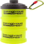 Protein Powder Stackable Container to Go,With Top Cap Funnel for Water Bottle