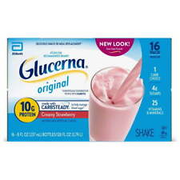 Glucerna Original Diabetic Protein Shake, Creamy Strawberry, 8 fl oz， 16 Ct..