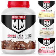 Muscle Milk Genuine Protein Powder 32 Servings 32g Protein Variety 4.94 Pound