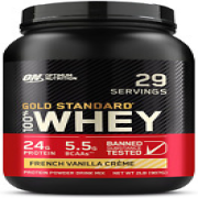 Gold Standard 100% Whey Protein Powder, French Vanilla Creme, 2 Pound (Packaging
