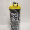 TRX Training Shaker Bottle for Workouts, Black-and-Yellow Cup with Shaker Ball