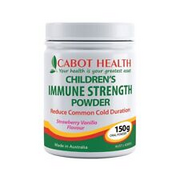 New Cabot Health Children's Immune Strength Powder Strawberry Vanilla 150g