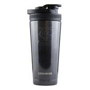 Double Walled Vacuum Insulated Protein Shaker Bottle, Obsidian Black, 26 oz