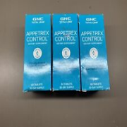 New Lot Of 3 GNC Total Clean Appetrex Control 60ct Dietary Exp 02/25-05/25-01/26