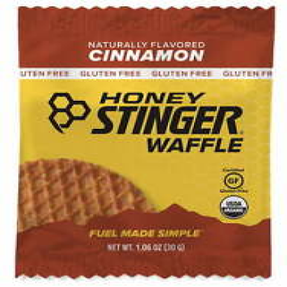 Honey Stinger Gluten Free Energy Waffles 12 Pack [Cinnamon Flavored] 1.06oz Each