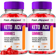 (2 Pack) Fast Ripped Keto, Fast Ripped ACV Gummies Weight Loss (120 Gummies)