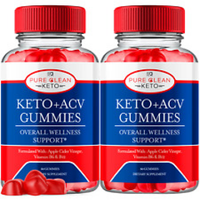 (2 Pack) Pure Clean ACV Keto Gummies, Pure Clean ACV Weight Loss (120 Gummies)