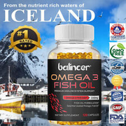 Omega 3 Fish Oil Capsules 2160mg EPA & DHA, High Potency