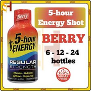 Berry Flavor Regular Strength 5-hour Energy Shot 1.93 fl.oz/ea x Pack of 6-12-24