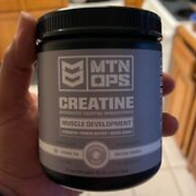 MTN OPS Creatine Monohydrate Powder, Unflavored 50 Serving Tub - 100% Pure Micro