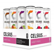 CELSIUS Fitness Drink 9-Flavor Variety Pack, Zero Sugar, Slim Can 12 Fl Oz Pack