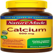 Calcium 600 Mg with Vitamin D3, Dietary Supplement for Bone Support, 60 Tablets