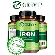 Iron with Vitamin C - Promote Hemoglobin Production, Immune Support, Anti-aging
