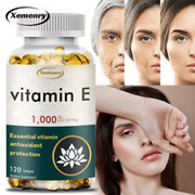 Vitamin E Capsules 1000IU - for Hair Skin Nail, Face Health, Immune Support