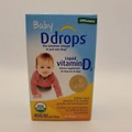 Baby D Drops Liquid Vitamin D3 Organic 400IU Per Drop 60Ct Exp 07/27