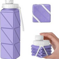SPECIAL MADE Collapsible Water Bottles Leakproof Valve Reusable Light Purple