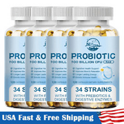 Digestive Enzymes w/ Prebiotic & Probiotics, Gas, Constipation Relief 120Pills