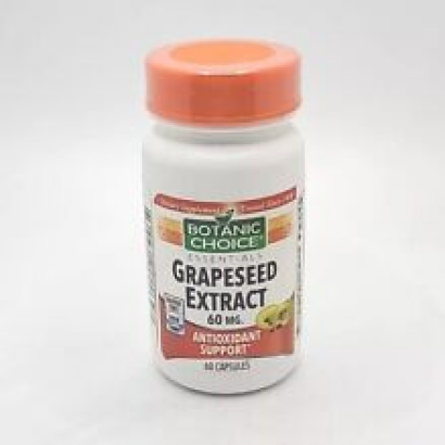 Botanic Choice Grapeseed Extract 60mg Antioxidant Support | 60 Capsules SEALED