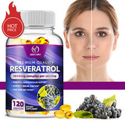 Resveratrol Capsules 1600mg -Quercetin -Anti-Aging,Heart & Cardiovascular Health