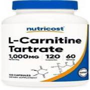 Nutricost L-Carnitine Tartrate 1000mg 120 Capsules - 500mg Per Capsule 60 Ser...