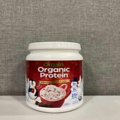 Orgain Organic Vegan Protein Powder 21 Grams Peppermint Hot Cocoa Winter Holiday