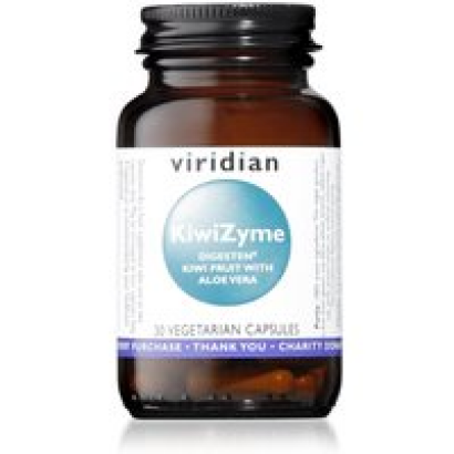 Viridian KiwiZyme with Aloe Vera, 500mg, 30 Capsules
