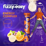 Duolife, FIZZY EASY ENERGY COMPLEX, 20 Tabs. New