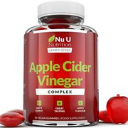 Apple Cider Vinegar Gummy 1000mg - 90 Vegan Gummies - High Strength Complex with