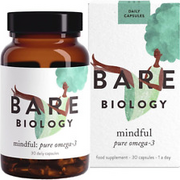 Bare Biology Omega 3 Fish Oil - Mindful Capsules (30 Servings) DHA 560Mg, Suppor