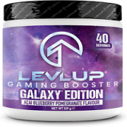 Levlup Galaxy Edition Gaming Booster, Energy Drink Powder for Gamers with Taurin