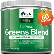 Super Greens Powder - 17 Superfoods Powder - 300G, 60 Servings - Vitamin & Miner