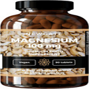Newgate Labs Magnesium 100Mg Supplement - 90 High Strength Vegan Tablets - Advan