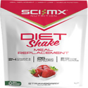SCI-MX Diet Meal Replacement Shake - Strawberry Flavour - High Protein Shake + 2