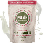 Pulsin - Natural Unflavoured Vegan Hemp Protein Powder - 1Kg - 4.9G Protein, 0.4
