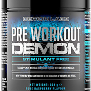 Pre Workout Demon Stim Free(Blue Raspberry Flavour) - Hardcore Caffeine Free Pre