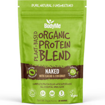 Bodyme Organic Vegan Protein Powder Blend, Cacao Coconut - Unsweetened, Low Carb