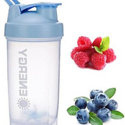 Chenqi Protein Shaker Cup with Mixer Ball Gym Shaker Bottle Portable Milkshake W