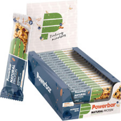 Powerbar Natural Protein Blueberry Nuts 18X40G - Vegan Protein Bar + Natural Ing