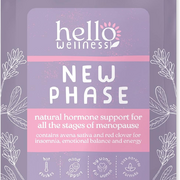 Hello Wellness New Phase Menopause Support Capsules, Contain Avena Sativa & Red