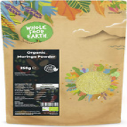 Wholefood Earth Organic Moringa Powder 250 G | GMO Free | Certified Organic