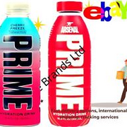 Prime Arsenal + Cherry Ice Freeze USA Hydration Drinks Special KSI Logan Paul
