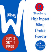 Ultra Premium Lean Muscle High Impact Whey Protein Powder | Strawberry Flavour.
