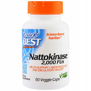 Doctor's Best - NATTOKINASE High Dose 2000 FUs x 90 capsules NATTOKINASE