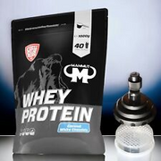 Mammut Whey Protein 1000 g Eiweiß Wheyprotein + Buchsteiner Eiweiss Shaker Mixer