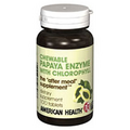 American Health Papaya Enzyme With Chlorophyll - 250 Chewable Tablets