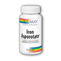 Solaray Iron Asporotate - 100 Caps