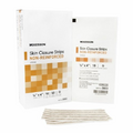 Skin Closure Strip McKesson 1/4 X 4 Inch Nonwoven Material Flexible Strip Tan - Tan 50 Count by McKesson