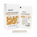 Skin Closure Strip McKesson 1/4 X 3 Inch Nonwoven Material Flexible Strip Tan - 50 Count by McKesson