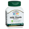 Standardized Milk Thistle Extract Vegetarian 60 Tabs by 21st Century