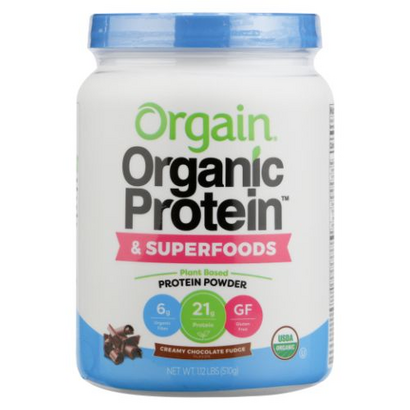 Organic Protein & Superfoods Creamy Chocolate Fudge 1.12 lbs by Orgain